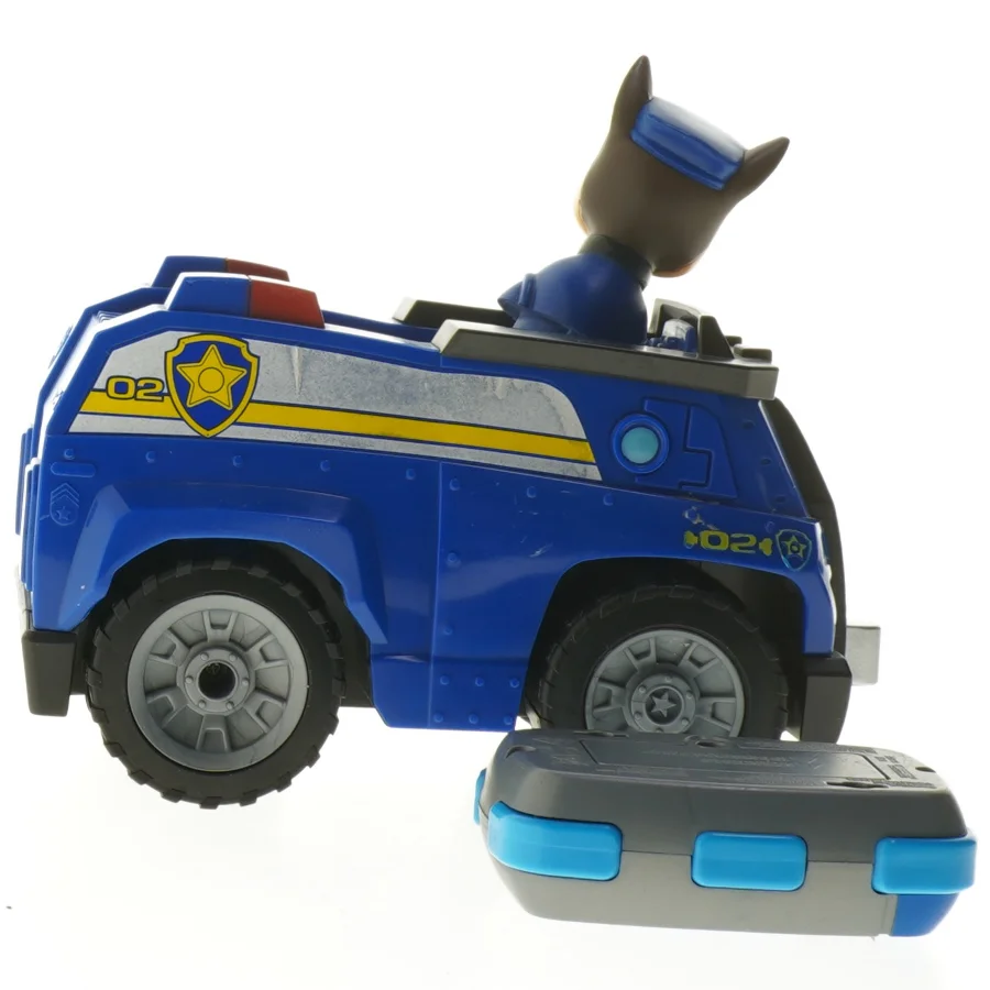 Fjernstyret Paw Patrol politibil med figur  (str. 19 cm)