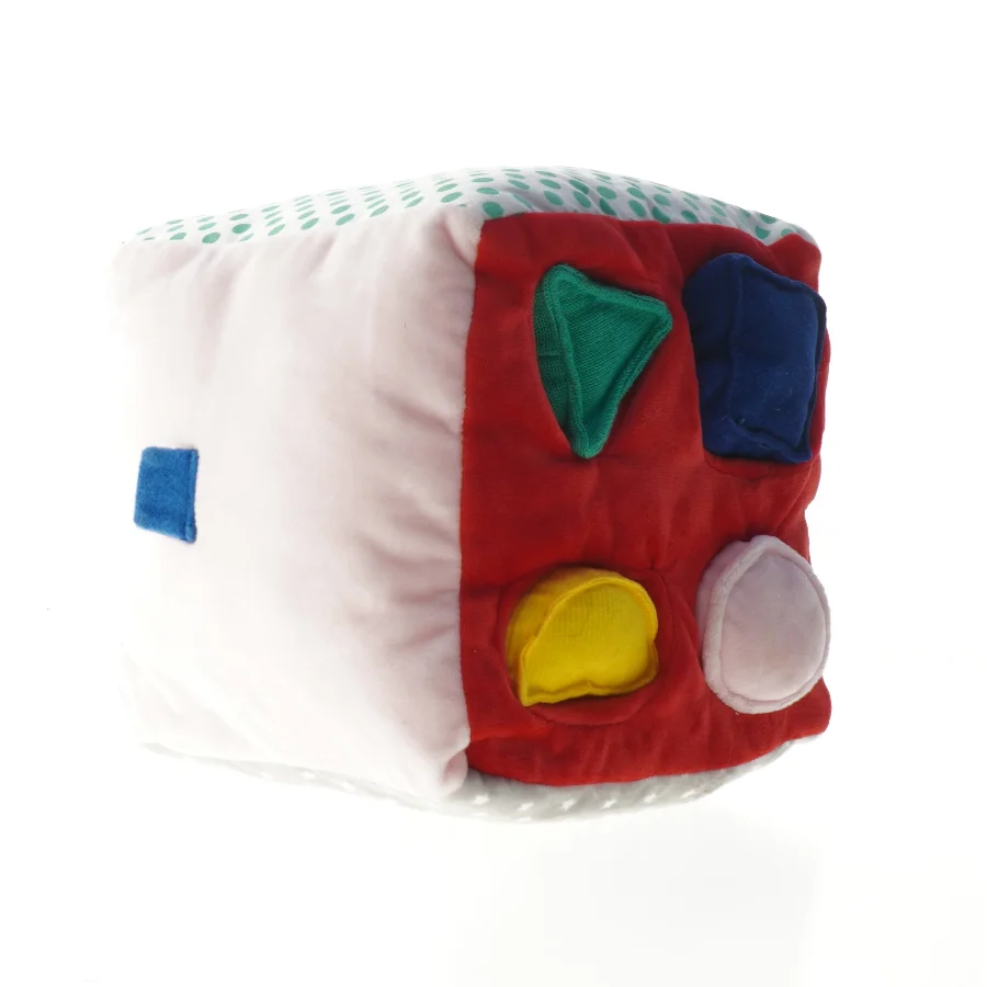 Stor blød aktivitets terning til børn (str. 22x22 cm)
