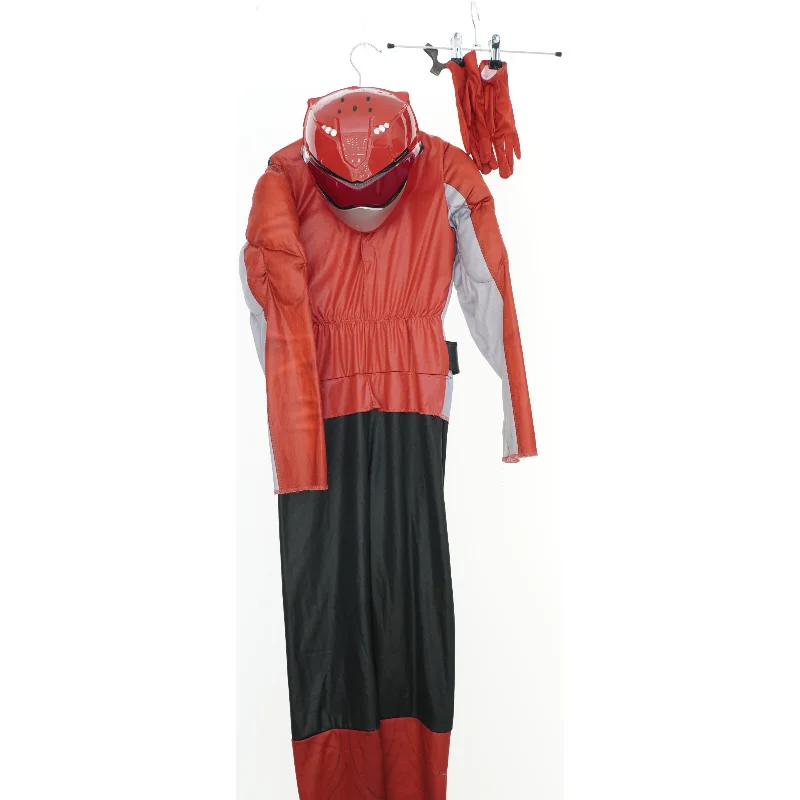 Power Rangers kostume med hjelm og handsker fra Power Rangers (str. 128)