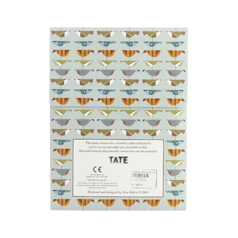 Cut out and make bird mobile fra Alice Melvin (str. 25,5x19 cm)