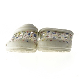 Blomstrede træsko i størrelse 34 (str. 34 )