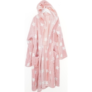 Lyserød badekåbe med hvide stjerner fra George (str. 164)