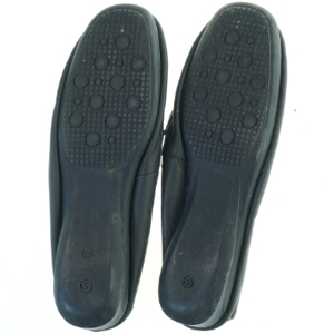 Sorte mokkasiner i læder (str. 42 )