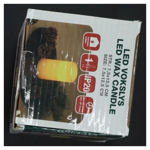 LED vokslys (str. 11x8 cm)