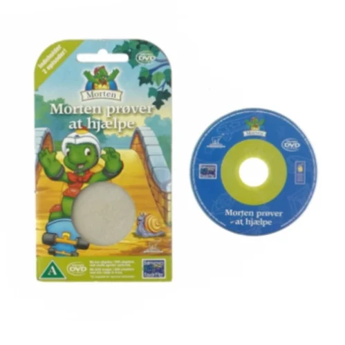 Mini DVD - Morten prøver at hjælpe fra New Kideo (str. 15x8,5 cm)