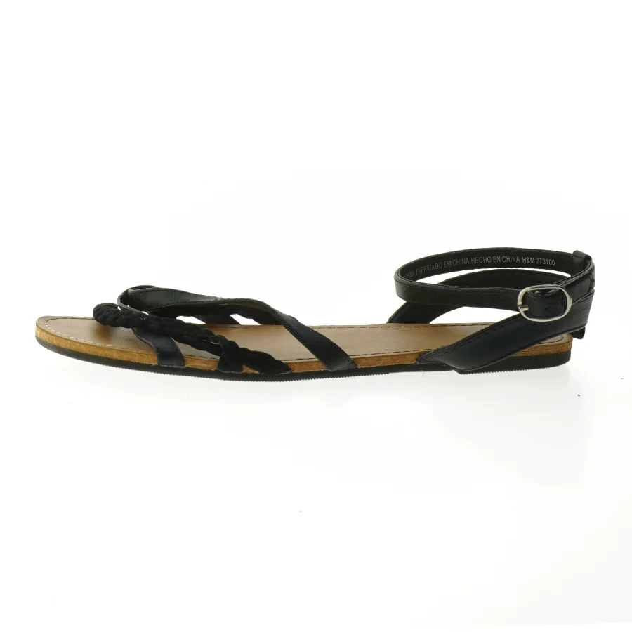 Sort damesandal i størrelse 38 fra H&M (str. 38 )