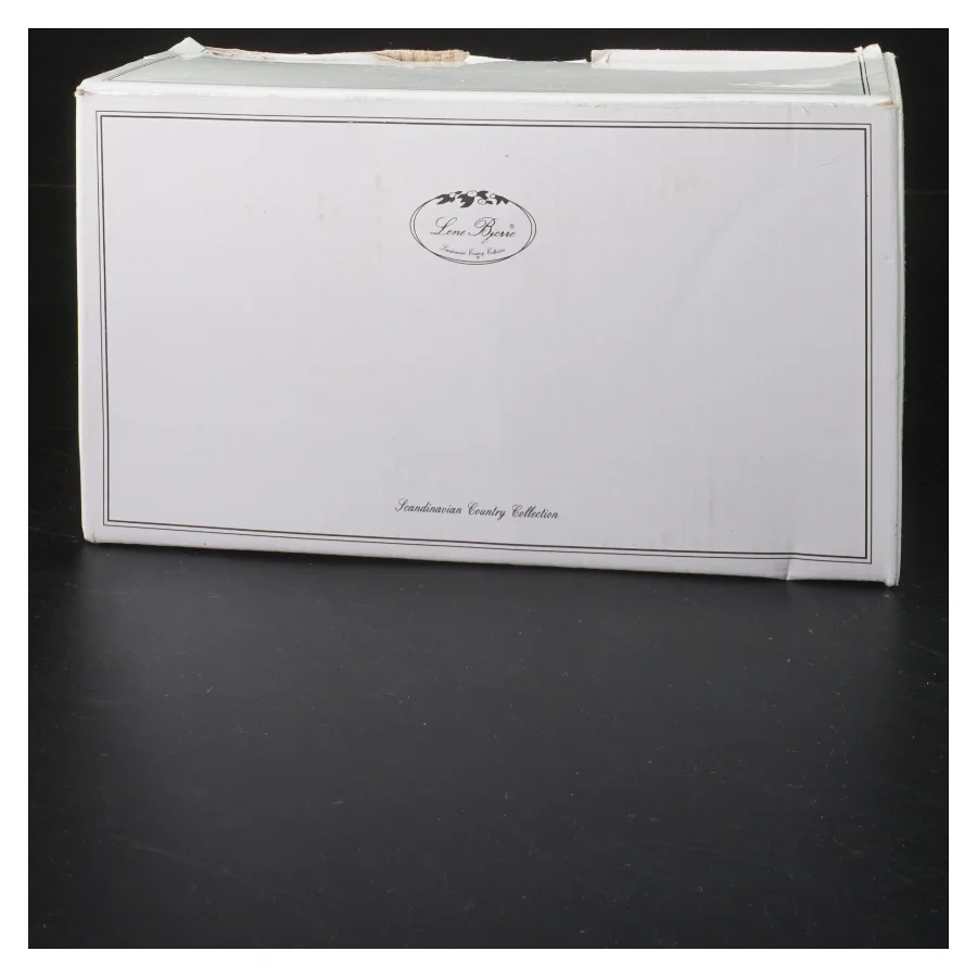 Dekorativ glasvase med mønster fra Lene Bjerre (str. 9x9 cm)