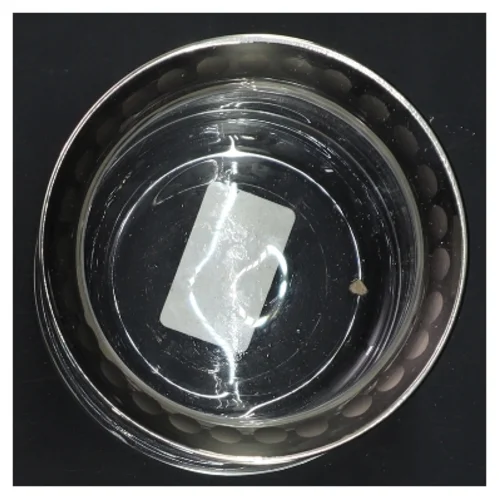 Dekorativ glasvase med mønster fra Lene Bjerre (str. 9x9 cm)