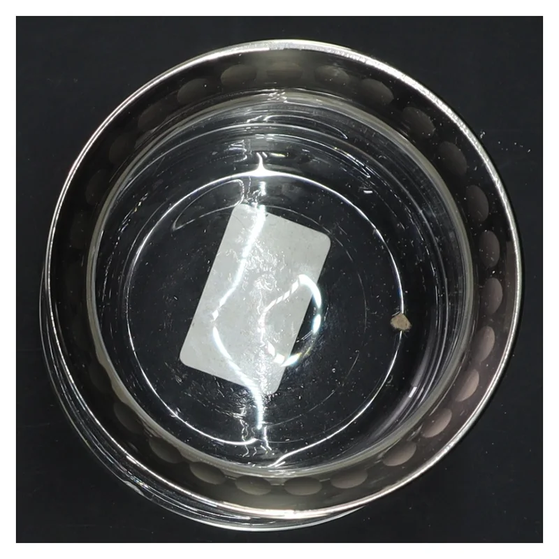 Dekorativ glasvase med mønster fra Lene Bjerre (str. 9x9 cm)