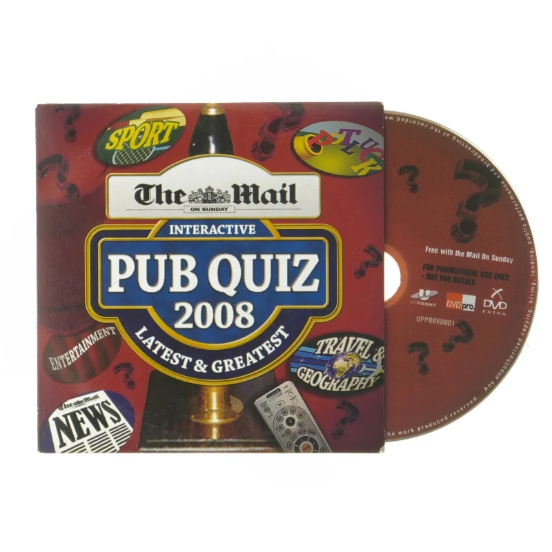 Interactive Pub Quiz 2008 DVD (str. 12,5x12,5 cm)