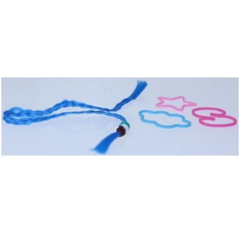 Lille legetøjsflette med figurer (str. 36 cm)