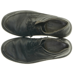 Sorte lædersko (str. 44 )