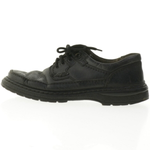 Sorte lædersko (str. 44 )