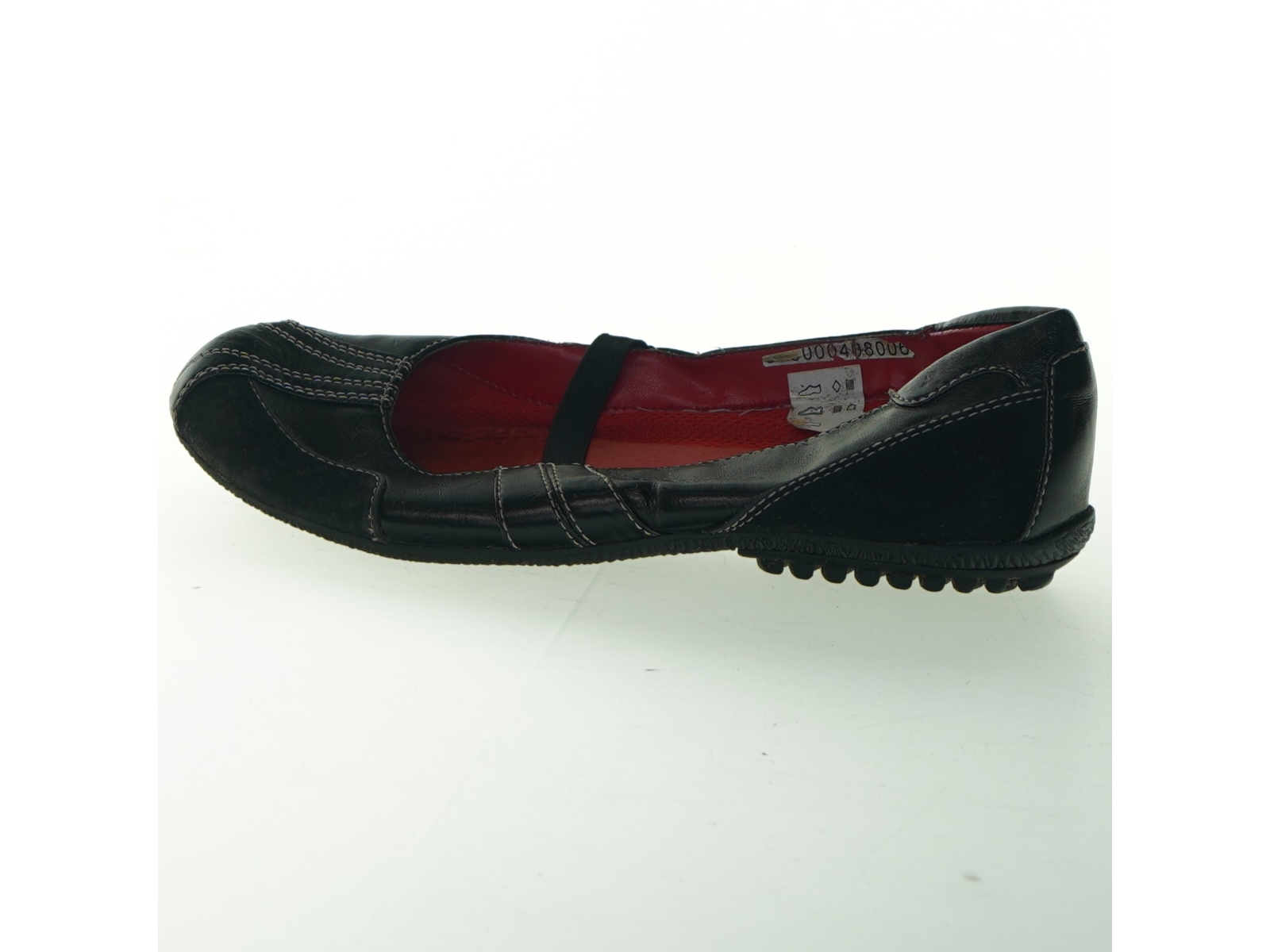 Sort ballerina sko, str. 36 (str. 36 )