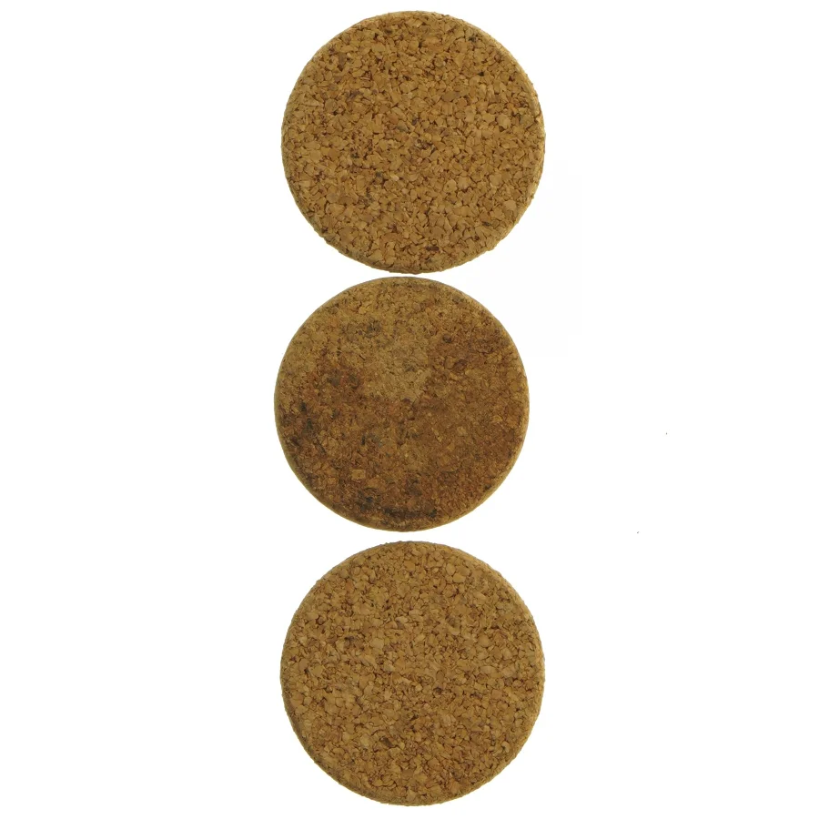 Cork coasters 3 pcs (str. 3 styk. y. 8 cm)