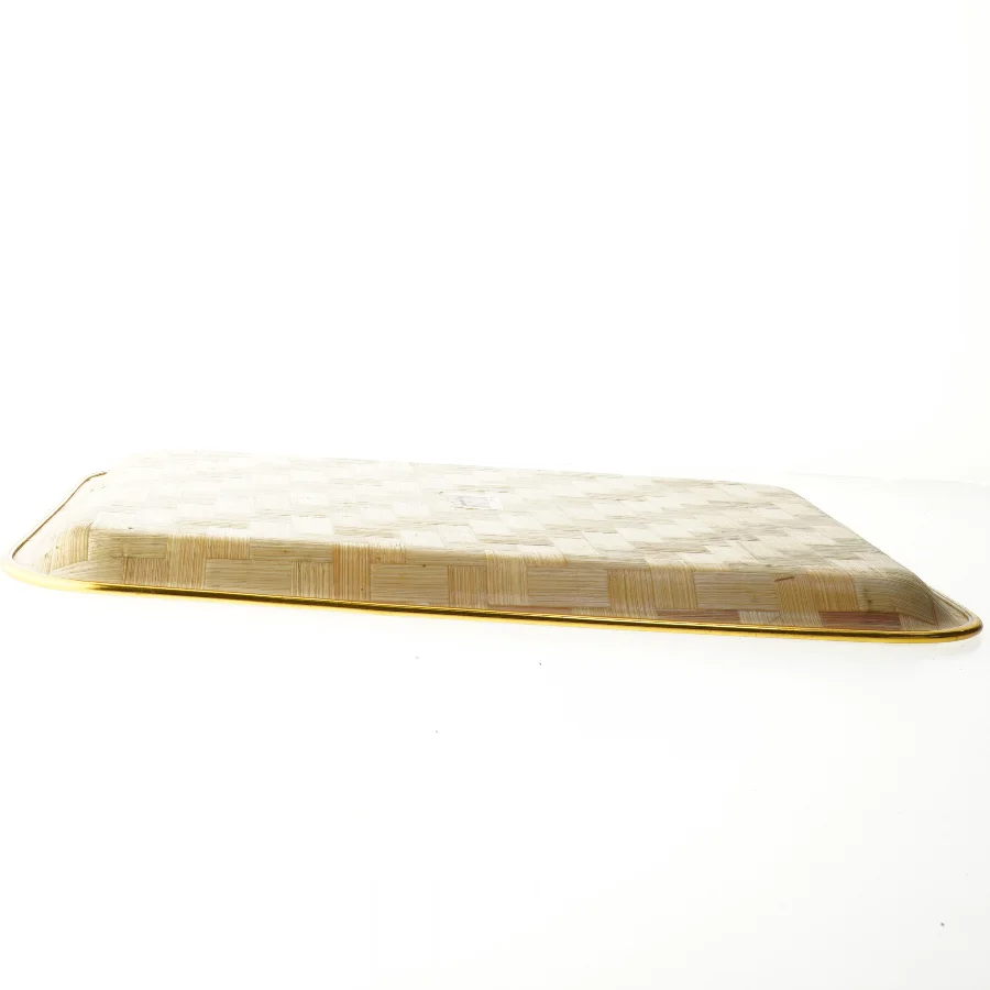 Rektangulært dekorationsfad med Aristide Bruant motiv (str. 41x31 cm)