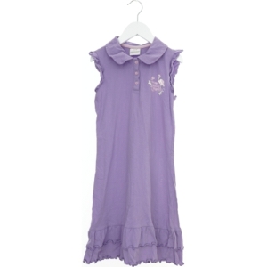 Lilla kjole med flæsedetaljer fra Poco Piano (str. 134)