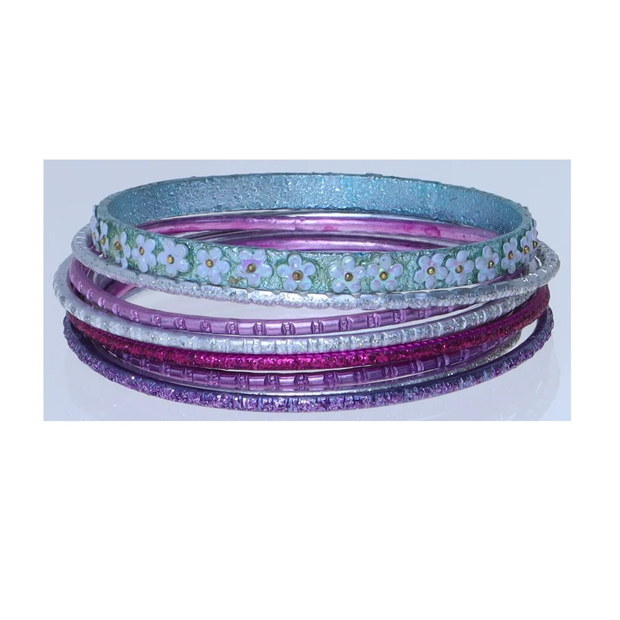 Farverige armbånd (str. 6,5 cm)