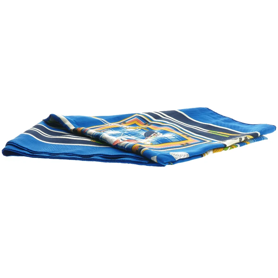 Silketørklæde med golfmotiv (str. 87x88 cm)