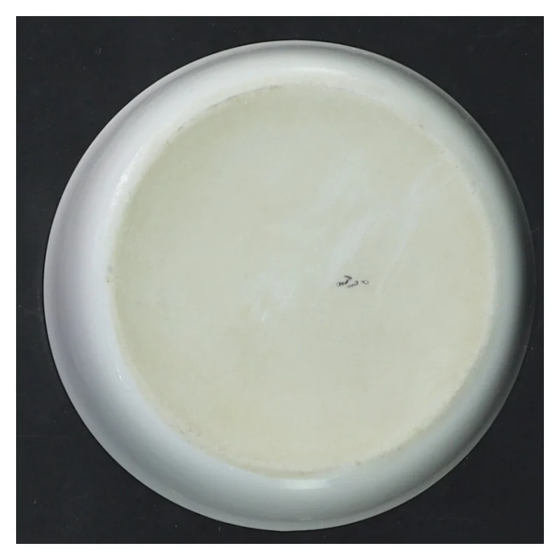 Dekorativ porcelænsskål med guldkant (str. 9x3 cm)