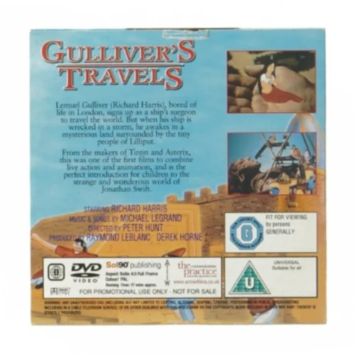 Gulliver's Travels DVD (str. 12,5x12,5 cm)