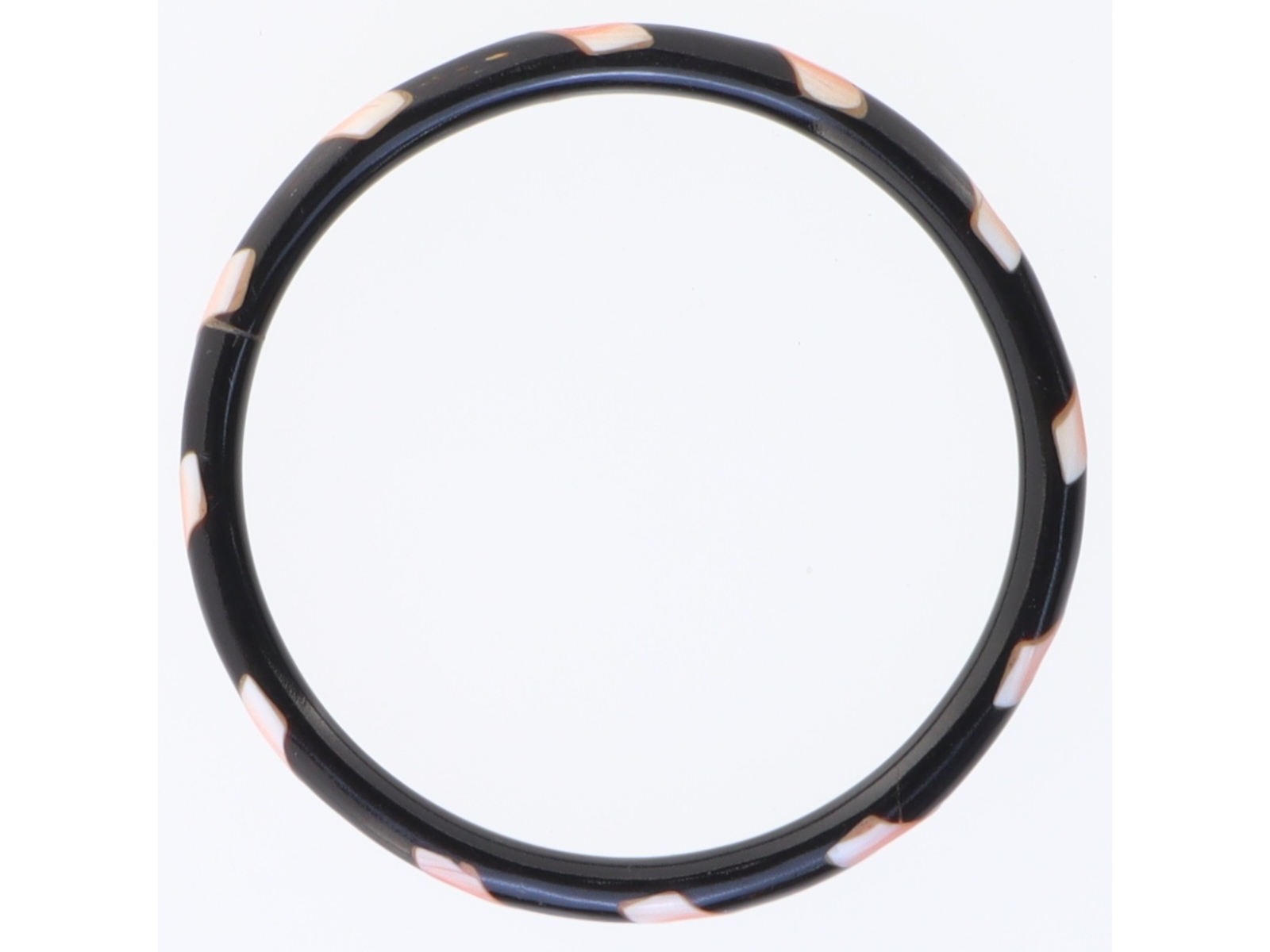 Sorte bangle armbånd (str. Ø 7,5 cm)
