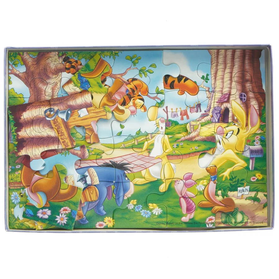 Disney Winnie the Pooh puslespil 2x20 brikker (str. 2 x 20 brikker)