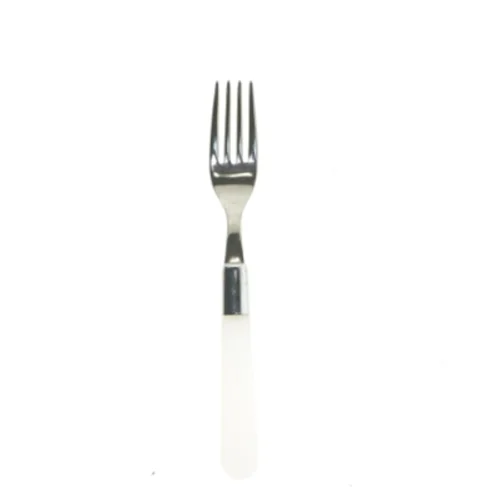 Gaffel med hvidt håndtag fra Abert (str. 20 cm)