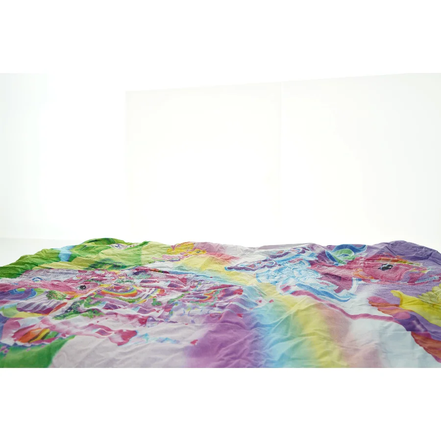Dynebetræk med dundyne i farverigt mønster fra My little pony (str. 100x140 cm)
