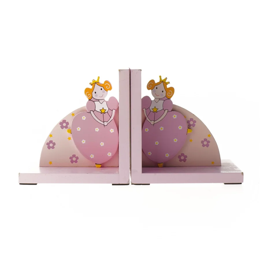 Boghvilkere med prinsessemotiv (str. 13x13x9 cm)