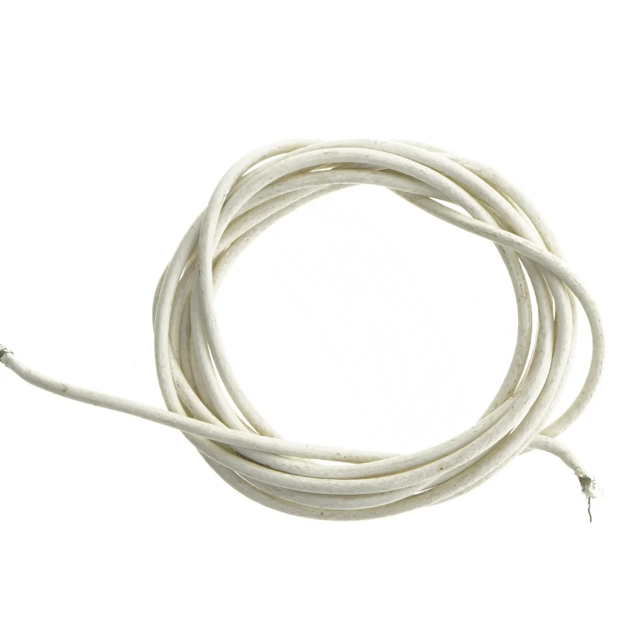 Hvidt elektrisk kabel