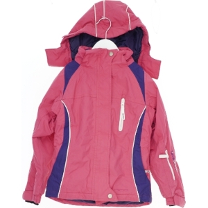 Pink vinterjakke med hætte fra Nico (str. 128)