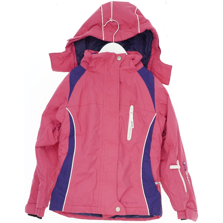 Pink vinterjakke med hætte fra Nico (str. 128)