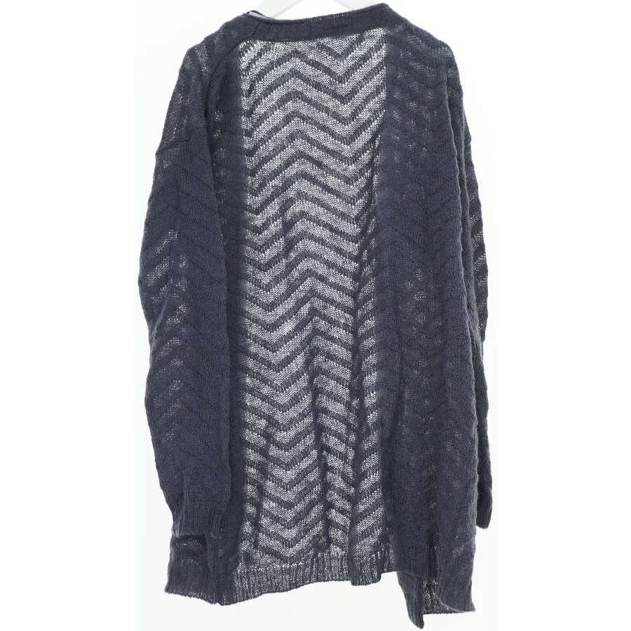 Åben cardigan med mønster (str. 152)