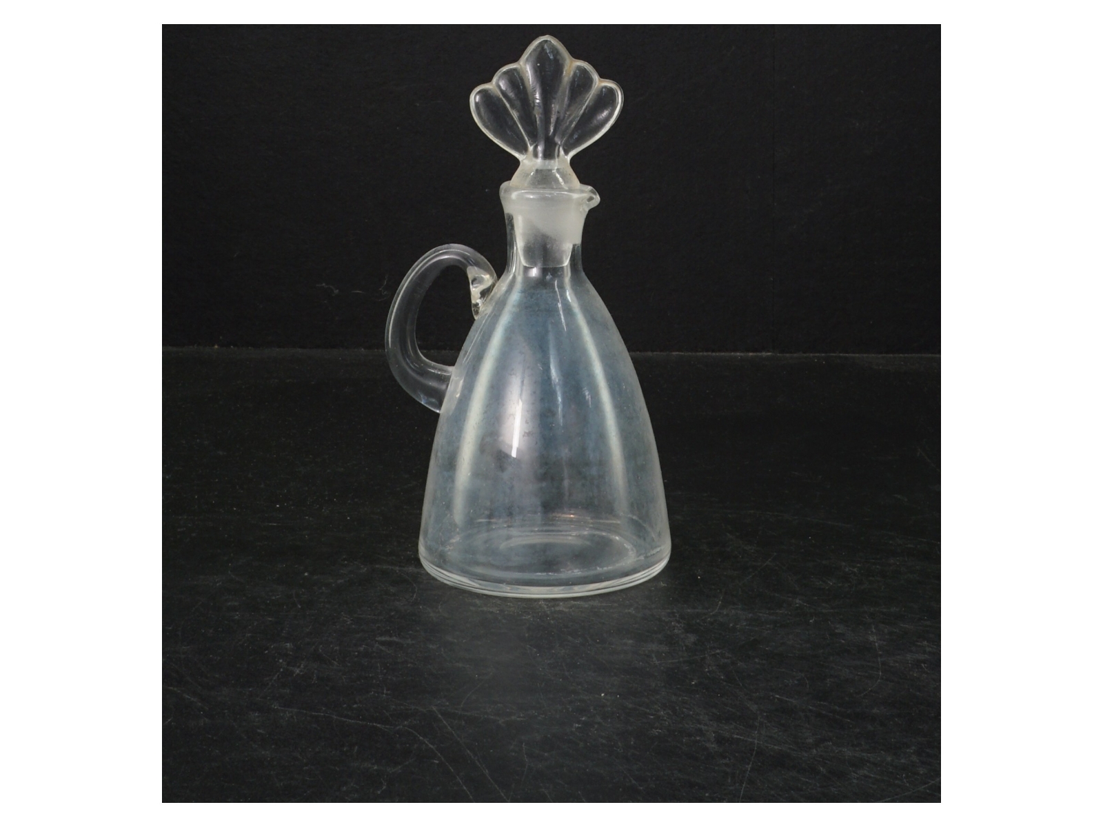 Glasflaske med låg (str. 16 cm)