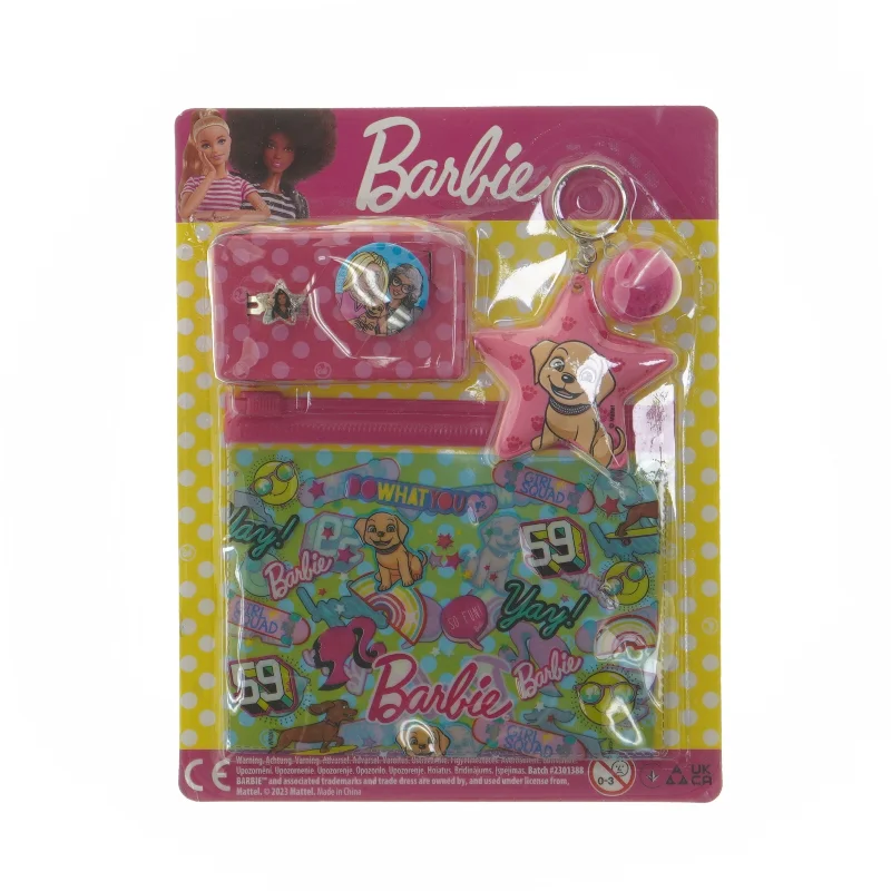 Barbie sæt med tilbehør fra Barbie (str. 14,5x18,5 cm)