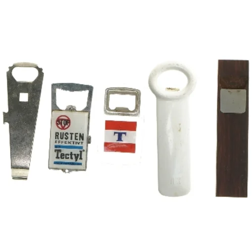 Samling af oplukkere (str. 8 - 14 cm cm)