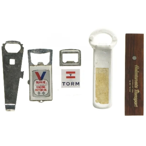 Samling af oplukkere (str. 8 - 14 cm cm)