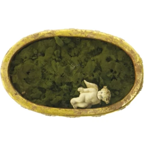 Dekorativ blomsterkrukke med engel (str. 22 cm)