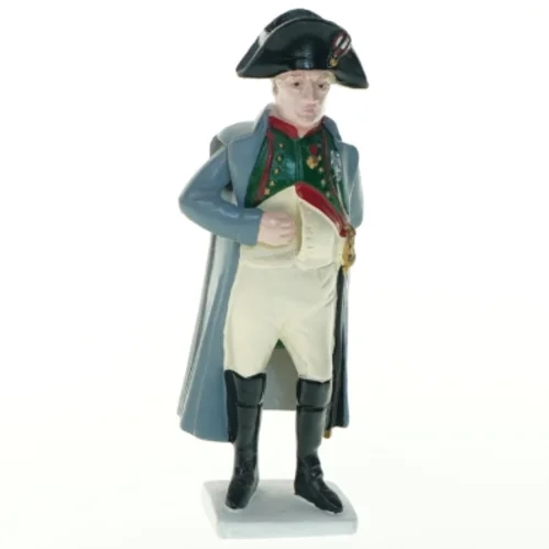 Porcelænsfigur af historisk person fra Kikkerland (str. 18x7 cm)