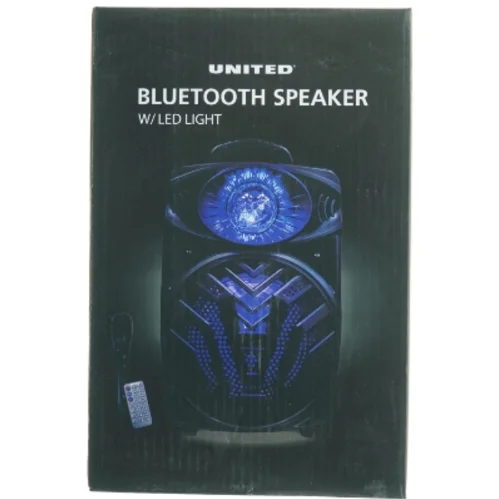 United Bluetooth Højttaler med LED lys fra United (str. 36,8 x 24 x, 19,5 cm)