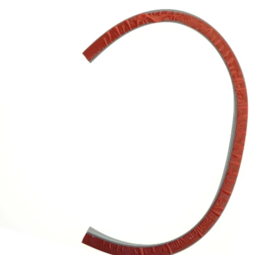 Gummikant til bruseniche (str. 1 m)