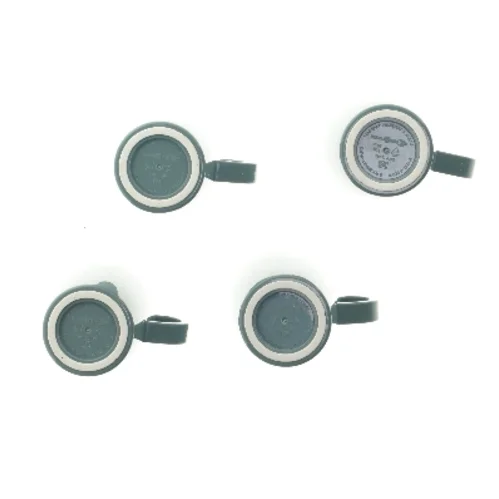 Camping krus - Sæt af 4 turkise krus fra Brunner (str. 4 stk Ø 9 cm længde 10,5 cm)