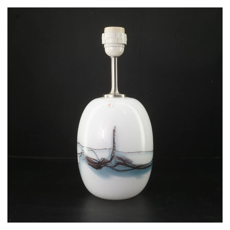 Bordlampe i glas fra Royal Copenhagen (str. 33 cm)