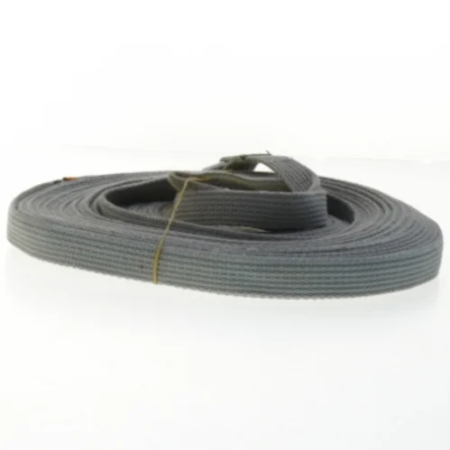 Grå hundeline med karabinhage