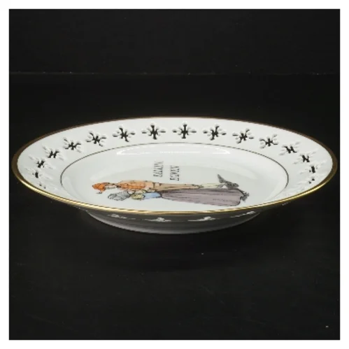 Dekorativ tallerken med Salling Egnen motiv fra Bing Og Grøndal (str. Ø 22 cm)