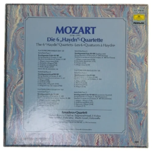 Mozart Die 6 'Haydn'-Quartette vinyls