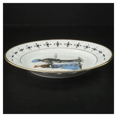 Porcelænstallerken med motiv fra B&G Porcelæn (str. Ø 22 cm)