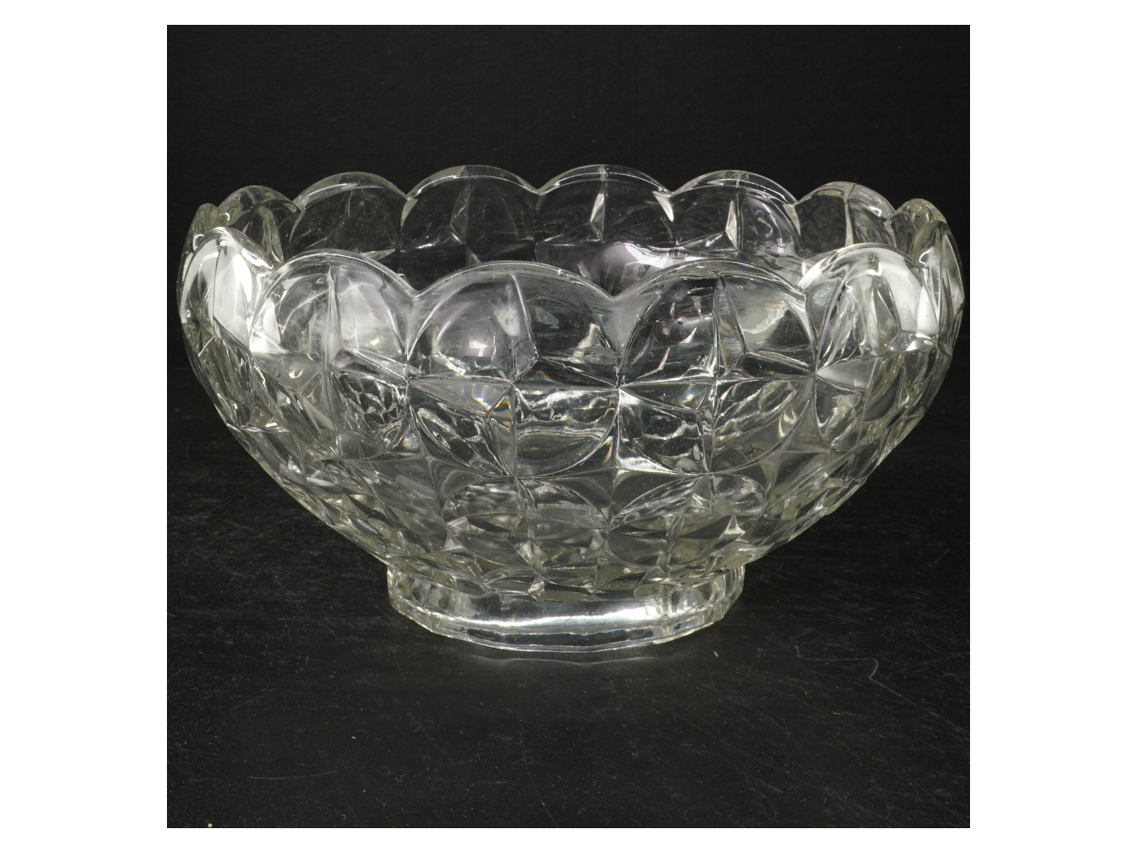 Krystalglas skål (str. 24 cm)