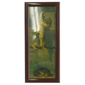 Tit for tat litografi / billede (str. 33. x 14 cm)